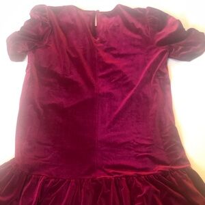 DKNY Maroon Velvet party dress